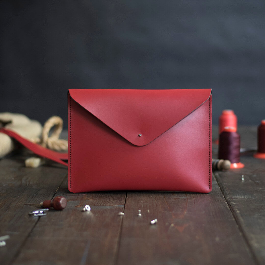 Standard Leather Envelope Clutch Bag The Leather Satchel