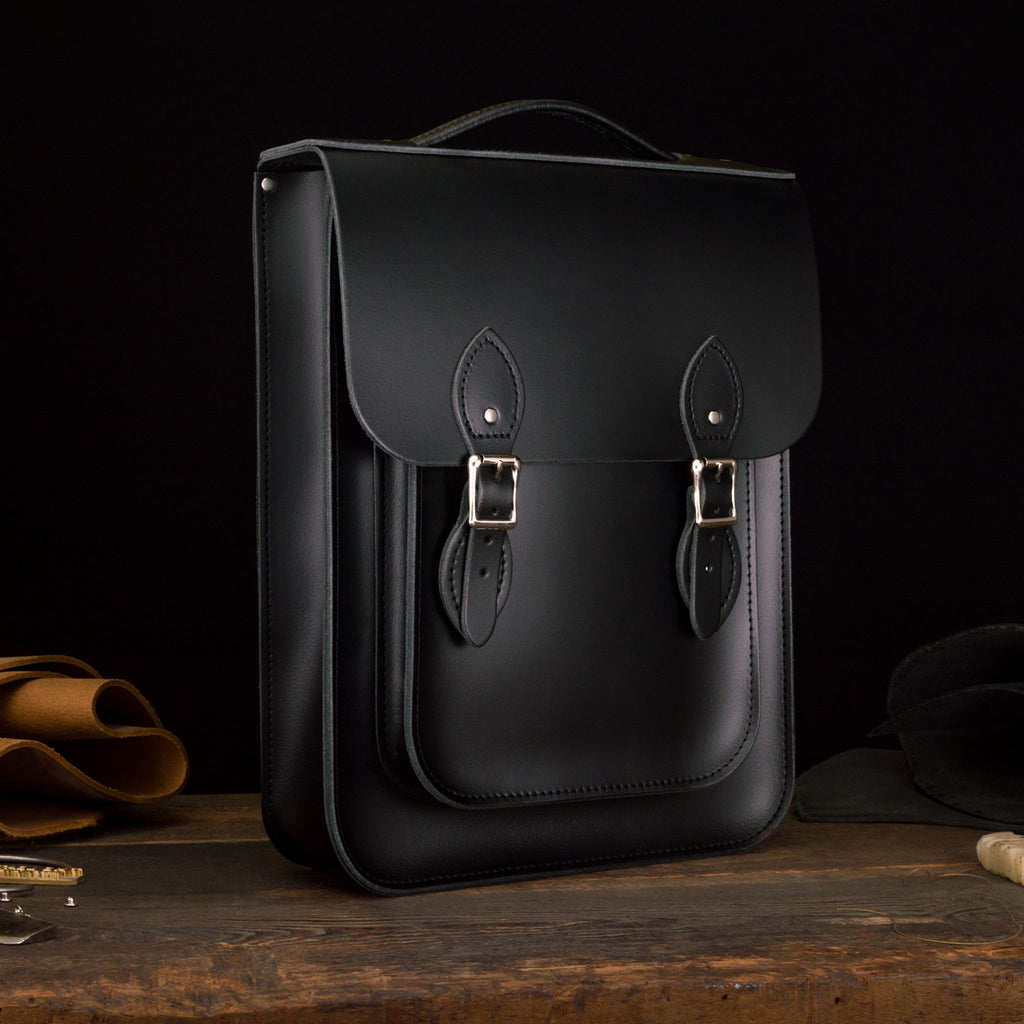 Medium Leather Backpack (Portrait)