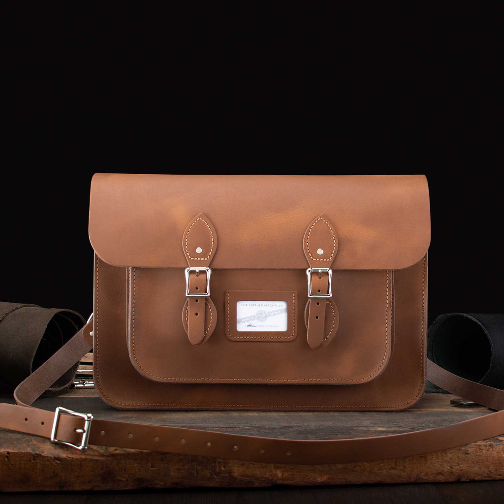 15-inch Classic Leather Satchel