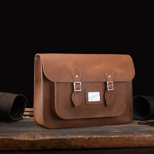 美品・送料込 英国発 Leather Satchel Company バック 15 Inch Leather Satchel Bag | The Leather Satchel Co.