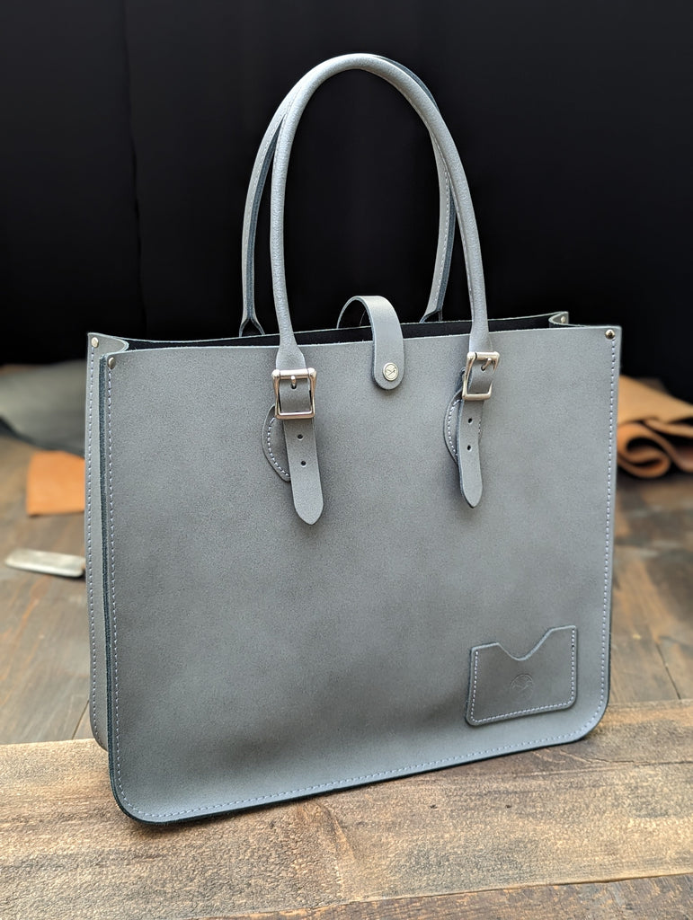 Landscape Tote bag made from Greystoke Granite Leather (MMRP £170)