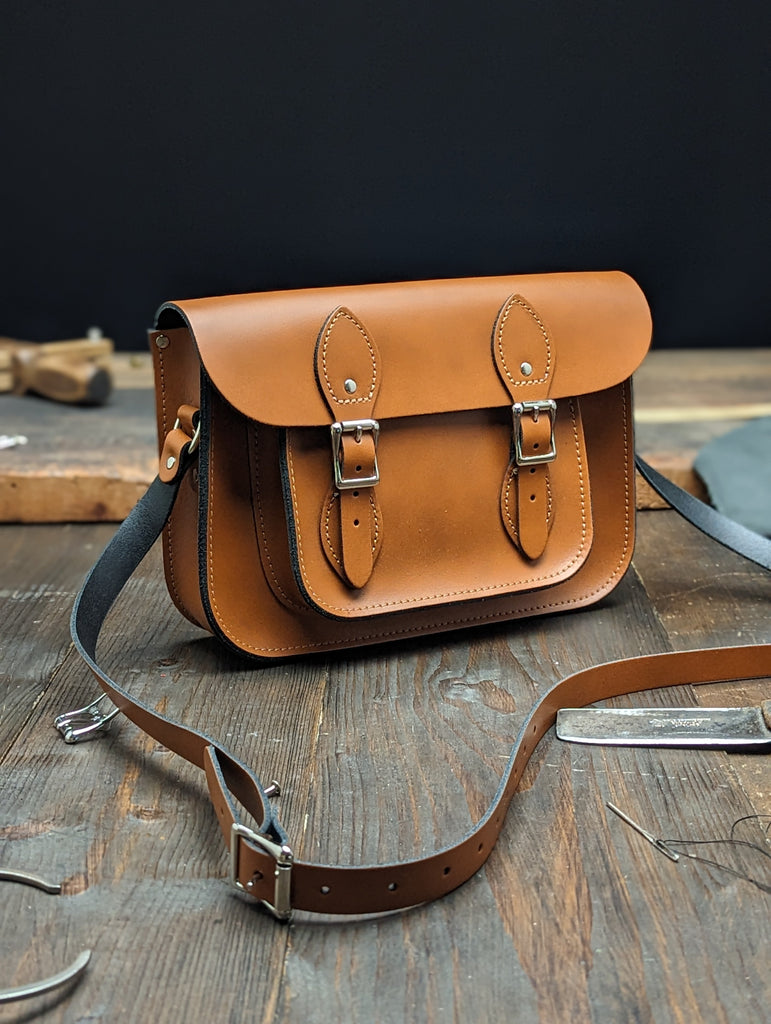 11" Classic Satchel made from London Tan Leather (MMRP £110)