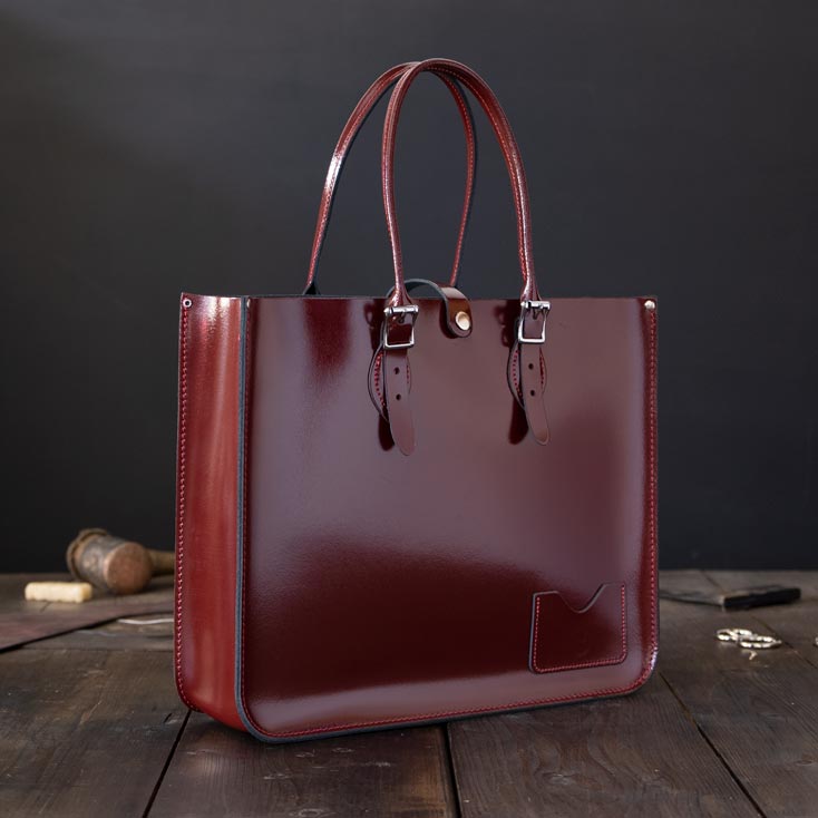 leather tote bag