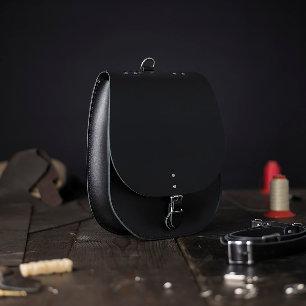 Leather Saddlebag Backpack