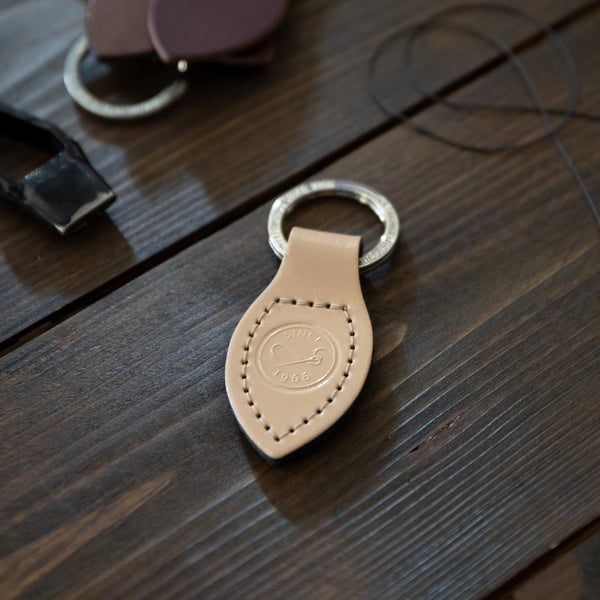 Personalised Leather Keyring The Leather Satchel Co